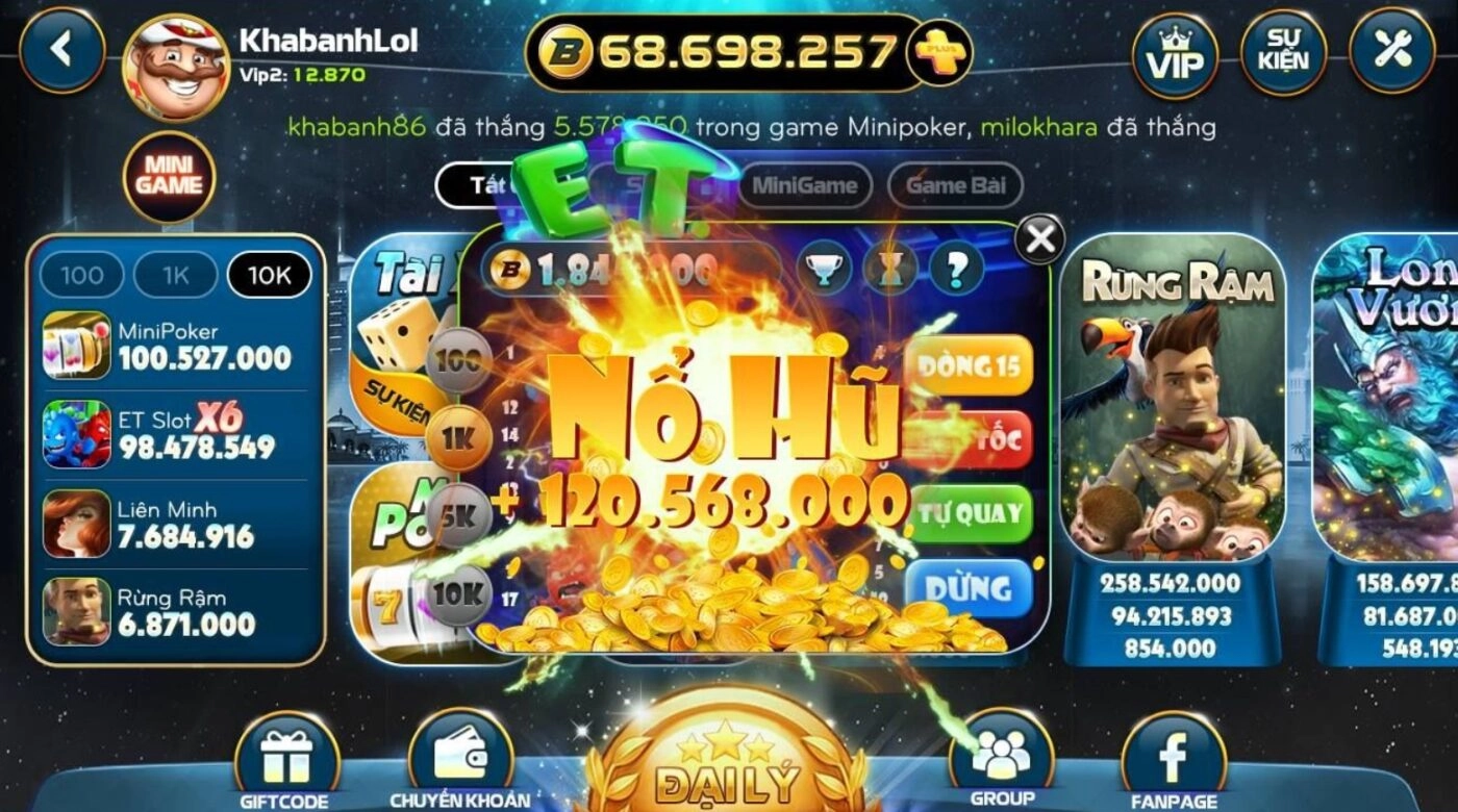 Game Tài Xỉu nổ hũ có luật chơi đơn giản, thú vị